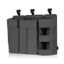 Organizator multifunctional, Lionelo, Sidepocket L, 58x11x58 cm, 3 parti independente cu multiple buzunare, Universal, Constructie ranforsata, Gri - 8