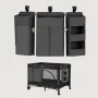 Organizator multifunctional, Lionelo, Sidepocket L, 58x11x58 cm, 3 parti independente cu multiple buzunare, Universal, Constructie ranforsata, Gri - 12