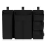Organizator multifunctional, Lionelo, Sidepocket L, 58x11x58 cm, 3 parti independente cu multiple buzunare, Universal, Constructie ranforsata, Negru
