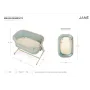Patut co-sleeper, Jane, Babyside III, Reglabil in 6 pozitii pe inaltime, Cu lenjerie si roti, Pana la 9 kg, 0 luni+, 85x60x66 cm, EN 1130:2019, EN 16890:2017 +A1:2021, Mist - 8