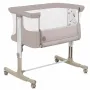 Patut co-sleeper, Lionelo, Aurora, 3 in 1, Cu leganare si setare unghiulara, Cu saltea, 0 luni+, Certificari EN 1130:2019+AC:2020, EN 16890:2, Bej