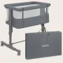 Patut co-sleeper, Lionelo, Aurora, 3 in 1, Cu leganare si setare unghiulara, Saltea cu densitate T25 si geanta transport, Reglabil in 5 pozitii pe inaltime, Pana la 9 kg, 0 luni+, 85x60x66 cm, EN 1130:2019+AC:2020, EN 16890:2, Granit - 13