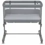 Patut co-sleeper, Lionelo, Aurora, 3 in 1, Cu leganare si setare unghiulara, Saltea cu densitate T25 si geanta transport, Reglabil in 5 pozitii pe inaltime, Pana la 9 kg, 0 luni+, 85x60x66 cm, EN 1130:2019+AC:2020, EN 16890:2, Granit - 11