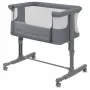 Patut co-sleeper, Lionelo, Aurora, 3 in 1, Cu leganare si setare unghiulara, Saltea cu densitate T25 si geanta transport, Reglabil in 5 pozitii pe inaltime, Pana la 9 kg, 0 luni+, 85x60x66 cm, EN 1130:2019+AC:2020, EN 16890:2, Granit - 8