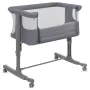 Patut co-sleeper, Lionelo, Aurora, 3 in 1, Cu leganare si setare unghiulara, Saltea cu densitate T25 si geanta transport, Reglabil in 5 pozitii pe inaltime, Pana la 9 kg, 0 luni+, 85x60x66 cm, EN 1130:2019+AC:2020, EN 16890:2, Granit - 1