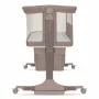 Patut co-sleeper, Lionelo, Jodie, Multifunctional, Reglabil in 6 pozitii pe inaltime, Saltea cu densitate T25, Functie de leganare, Cu plasa de tantari, Buzunar depozitare, Geanta transport,  84x48x70-80 cm, Taupe - 12