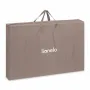 Patut co-sleeper, Lionelo, Jodie, Multifunctional, Reglabil in 6 pozitii pe inaltime, Saltea cu densitate T25, Functie de leganare, Cu plasa de tantari, Buzunar depozitare, Geanta transport,  84x48x70-80 cm, Taupe - 18