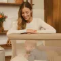 Patut co-sleeper, Lionelo, Jodie, Multifunctional, Reglabil in 6 pozitii pe inaltime, Saltea cu densitate T25, Functie de leganare, Cu plasa de tantari, Buzunar depozitare, Geanta transport,  84x48x70-80 cm, Taupe - 28