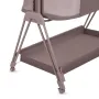 Patut co-sleeper, Lionelo, Luna, 2 in 1, Cu laterala culisanta, Cu setare unghiulara, Cu roti, Reglabil in 6 pozitii pe inaltime, Bej inchis - 9
