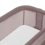 Patut co-sleeper, Lionelo, Luna, 2 in 1, Cu laterala culisanta, Cu setare unghiulara, Cu roti, Reglabil in 6 pozitii pe inaltime, Bej inchis - 10