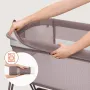 Patut co-sleeper, Lionelo, Luna, 2 in 1, Cu laterala culisanta, Cu setare unghiulara, Cu roti, Reglabil in 6 pozitii pe inaltime, Bej inchis - 15