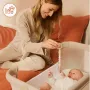 Patut co-sleeper, Lionelo, Luna, 2 in 1, Cu laterala culisanta, Cu setare unghiulara, Cu roti, Reglabil in 6 pozitii pe inaltime, Bej inchis - 19