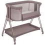 Patut co-sleeper, Lionelo, Luna, 2 in 1, Cu laterala culisanta, Cu setare unghiulara, Cu roti, Reglabil in 6 pozitii pe inaltime, Bej inchis - 27