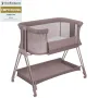 Patut co-sleeper, Lionelo, Luna, 2 in 1, Cu laterala culisanta, Cu setare unghiulara, Cu roti, Reglabil in 6 pozitii pe inaltime, Bej inchis - 29