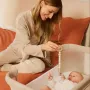 Patut co-sleeper, Lionelo, Luna, 2 in 1, Cu laterala culisanta, Cu setare unghiulara, Cu roti, Reglabil in 6 pozitii pe inaltime, Bej inchis - 30