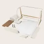 Patut co-sleeper, Lionelo, Thomi Plus, 5 in 1, Multifunctional, Sustine pana la 9 kg ca patut, 15 kg tarc de joaca, 100 kg canapea, Inaltime reglabila in 7 pozitii, De la nastere pana la 4 ani, Cu 2 saltele din spuma T25, 94x70x77-93,5 cm, Bej - 45