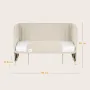 Patut co-sleeper, Lionelo, Thomi Plus, 5 in 1, Multifunctional, Sustine pana la 9 kg ca patut, 15 kg tarc de joaca, 100 kg canapea, Inaltime reglabila in 7 pozitii, De la nastere pana la 4 ani, Cu 2 saltele din spuma T25, 94x70x77-93,5 cm, Bej - 46