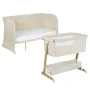 Patut co-sleeper, Lionelo, Thomi Plus, 5 in 1, Multifunctional, Sustine pana la 9 kg ca patut, 15 kg tarc de joaca, 100 kg canapea, Inaltime reglabila in 7 pozitii, De la nastere pana la 4 ani, Cu 2 saltele din spuma T25, 94x70x77-93,5 cm, Bej - 1