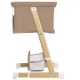 Patut co-sleeper, Lionelo, Thomi Plus, 5 in 1, Multifunctional, Sustine pana la 9 kg ca patut, 15 kg tarc de joaca, 100 kg canapea, Inaltime reglabila in 7 pozitii, De la nastere pana la 4 ani, Cu 2 saltele din spuma T25, 94x70x77-93,5 cm, Maro - 18