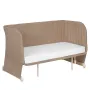 Patut co-sleeper, Lionelo, Thomi Plus, 5 in 1, Multifunctional, Sustine pana la 9 kg ca patut, 15 kg tarc de joaca, 100 kg canapea, Inaltime reglabila in 7 pozitii, De la nastere pana la 4 ani, Cu 2 saltele din spuma T25, 94x70x77-93,5 cm, Maro - 35