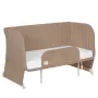 Patut co-sleeper, Lionelo, Thomi Plus, 5 in 1, Multifunctional, Sustine pana la 9 kg ca patut, 15 kg tarc de joaca, 100 kg canapea, Inaltime reglabila in 7 pozitii, De la nastere pana la 4 ani, Cu 2 saltele din spuma T25, 94x70x77-93,5 cm, Maro - 36