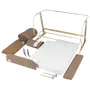 Patut co-sleeper, Lionelo, Thomi Plus, 5 in 1, Multifunctional, Sustine pana la 9 kg ca patut, 15 kg tarc de joaca, 100 kg canapea, Inaltime reglabila in 7 pozitii, De la nastere pana la 4 ani, Cu 2 saltele din spuma T25, 94x70x77-93,5 cm, Maro - 43