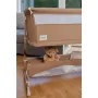 Patut co-sleeper, Lionelo, Thomi Plus, 5 in 1, Multifunctional, Sustine pana la 9 kg ca patut, 15 kg tarc de joaca, 100 kg canapea, Inaltime reglabila in 7 pozitii, De la nastere pana la 4 ani, Cu 2 saltele din spuma T25, 94x70x77-93,5 cm, Maro - 48