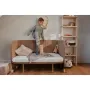 Patut co-sleeper, Lionelo, Thomi Plus, 5 in 1, Multifunctional, Sustine pana la 9 kg ca patut, 15 kg tarc de joaca, 100 kg canapea, Inaltime reglabila in 7 pozitii, De la nastere pana la 4 ani, Cu 2 saltele din spuma T25, 94x70x77-93,5 cm, Maro - 51