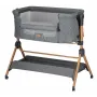 Patut co-sleeper si scaun inalt, FreeON, Nest&Feed, 2 in 1, Cu laterala culisanta si roti, Cu raft,Transformabil in scaun de masa, Pana la 9 kg, respectiv, 15 kg, Cu tavita detasabila, Reglabil pe inaltime, 0 luni+, Grey - 2