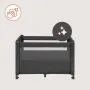 Patut multifunctional, Lionelo, Patty, 5 in 1, 0- 36 luni, Co-sleeper, Tarc de joaca, Patut de calatorie, Laterala rabatabila, 2 trepte reglare saltea, Roti, Husa transport inclusa, Gri - 18