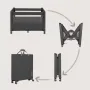 Patut multifunctional, Lionelo, Patty, 5 in 1, 0- 36 luni, Co-sleeper, Tarc de joaca, Patut de calatorie, Laterala rabatabila, 2 trepte reglare saltea, Roti, Husa transport inclusa, Gri - 20