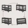 Patut multifunctional, Lionelo, Patty, 5 in 1, 0- 36 luni, Co-sleeper, Tarc de joaca, Patut de calatorie, Laterala rabatabila, 2 trepte reglare saltea, Roti, Husa transport inclusa, Gri - 4