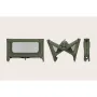 Patut pliant, Lionelo, Jasmin Easy Fold, Pana la 15 kg, Usor de pliat, Cu doua nivele, Cu saltea ergonomica T25, Cu intrare laterala cu fermoar, 2 roti cu frana, 123 x 67 cm, Conform cu EN 716, 0-36 luni, Verde - 23