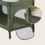 Patut pliant, Lionelo, Jasmin Easy Fold, Pana la 15 kg, Usor de pliat, Cu doua nivele, Cu saltea ergonomica T25, Cu intrare laterala cu fermoar, 2 roti cu frana, 123 x 67 cm, Conform cu EN 716, 0-36 luni, Verde - 30