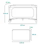 Patut pliant, Lionelo, Jasmin Easy Fold, Pana la 15 kg, Usor de pliat, Cu doua nivele, Cu saltea ergonomica T25, Cu intrare laterala cu fermoar, 2 roti cu frana, 123 x 67 cm, Conform cu EN 716, 0-36 luni, Verde - 34