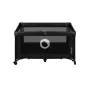 Patut pliant, Lionelo, Stefi, Cu un nivel, Cu intrare laterala cu fermoar, 2 roti, 120x60 cm, Conform cu standardul european de securitate EN 716, Negru - 6