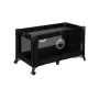Patut pliant, Lionelo, Stefi, Cu un nivel, Cu intrare laterala cu fermoar, 2 roti, 120x60 cm, Conform cu standardul european de securitate EN 716, Negru - 7