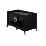 Patut pliant, Lionelo, Stefi, Cu un nivel, Cu intrare laterala cu fermoar, 2 roti, 120x60 cm, Conform cu standardul european de securitate EN 716, Negru - 5