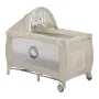 Patut pliant, Lionelo, Sven Plus, 120x60 cm, Cu doua nivele, Cu arcada jucarii, masuta de infasat, vibratii, melodii, conform cu standardele europeane de securitate EN716 si EN12221, Bej Latte - 6