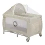 Patut pliant, Lionelo, Sven Plus, 120x60 cm, Cu doua nivele, Cu arcada jucarii, masuta de infasat, vibratii, melodii, conform cu standardele europeane de securitate EN716 si EN12221, Bej Latte - 8