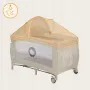 Patut pliant, Lionelo, Sven Plus, 120x60 cm, Cu doua nivele, Cu arcada jucarii, masuta de infasat, vibratii, melodii, conform cu standardele europeane de securitate EN716 si EN12221, Bej Latte - 14