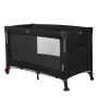 Patut pliant multifunctional, Lionelo, Ellen, Cu laterala culisanta, Nivel suplimentar, Intrare laterala cu fermoar, 2 roti, Saltea pliabila si geanta de transport incluse, 0- 36 luni, Pana la 15 kg, 120x60 cm, Conform cu  EN 716, Negru - 7
