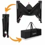 Patut pliant multifunctional, Lionelo, Ellen, Cu laterala culisanta, Nivel suplimentar, Intrare laterala cu fermoar, 2 roti, Saltea pliabila si geanta de transport incluse, 0- 36 luni, Pana la 15 kg, 120x60 cm, Conform cu  EN 716, Negru - 11
