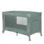 Patut pliant multifunctional, Lionelo, Ellen, Cu laterala culisanta, Nivel suplimentar, Intrare laterala cu fermoar, 2 roti, Saltea pliabila si geanta de transport incluse, 0- 36 luni, Pana la 15 kg, 120x60 cm, Conform cu  EN 716, Verde - 7