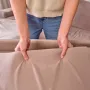 Patut pliant multifunctional, Lionelo, Ellen, Cu laterala culisanta, Nivel suplimentar, Intrare laterala cu fermoar, 2 roti, Saltea pliabila si geanta de transport incluse, 0- 36 luni, Pana la 15 kg, 120x60 cm, Conform cu  EN 716, Verde - 25