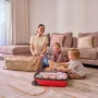 Patut pliant multifunctional, Lionelo, Ellen, Cu laterala culisanta, Nivel suplimentar, Intrare laterala cu fermoar, 2 roti, Saltea pliabila si geanta de transport incluse, 0- 36 luni, Pana la 15 kg, 120x60 cm, Conform cu  EN 716, Verde - 26