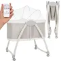 Patut si balansoar portabil Lionelo, Gaya 2 in 1, cu functie de leganat si muzica, 3 viteze de leganat reglabile, saltea T25, controlat prin telecomanda sau panou, pana la 9 kg, 0 luni+, 93 x 68 x 81 cm, bej sand - 1