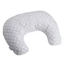 Perna pentru alaptat, Bocioland, Gray Pea, Cu husa detasabila, Din bumbac, 50x18 cm, Gri - 1