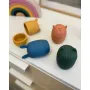 Set 4 jucarii de baie, Petite&Mars, Amigos, Din silicon, Fara BPA, 6 luni+, Multicolor - 5