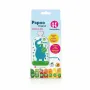 Set 6 pungi reutilizabile, Petite&Mars, Pentru hranire, Cu elefantei, Inchidere ermetica, 20x10 cm, 150 ml, Papoo Albastru - 3